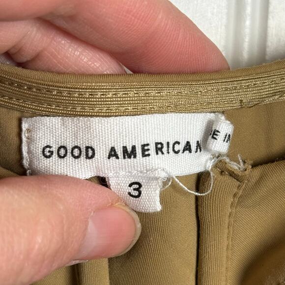 Good American Scuba U Corset Bodysuit in Pecan Women’s Size 3 - Picture 7 of 10